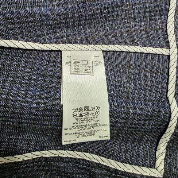 NWT Brooks Brothers Red Fleece Plaid Blue Black Rain Cape Jacket S - Picture 7 of 9